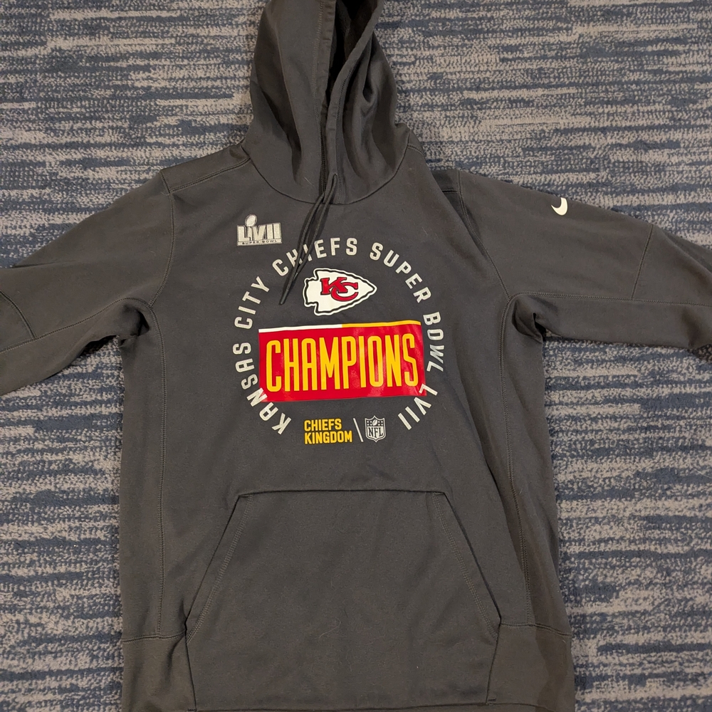 Nike Gray Kansas City Chiefs Champions Hoodie